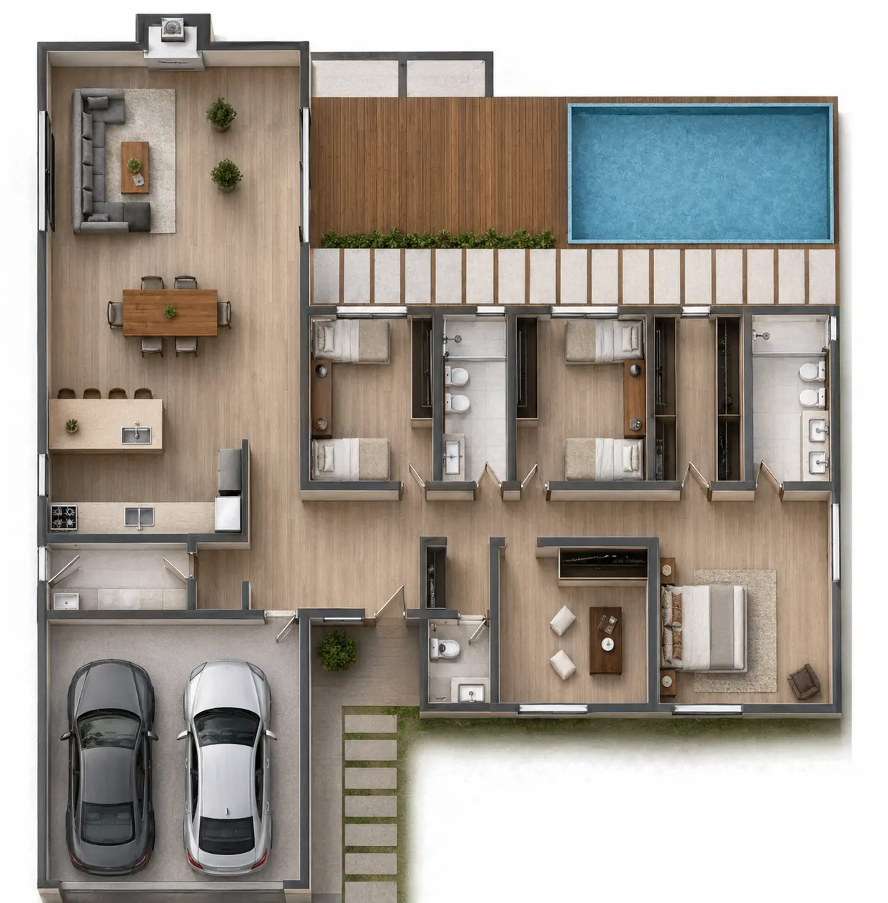 Plano de obra del proyecto 163p-a