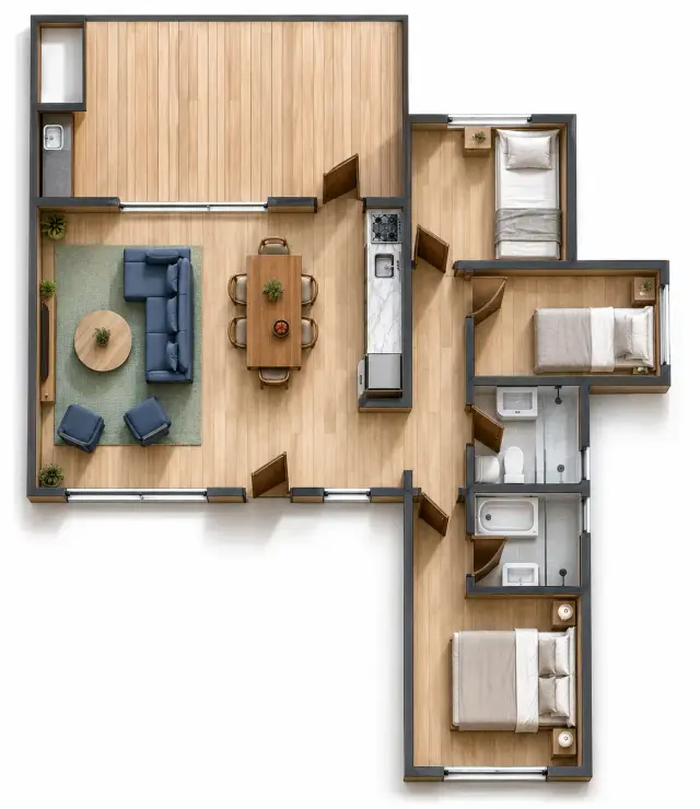 Plano de obra del proyecto 80p-g