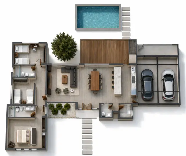 Plano de obra del proyecto 150p-d
