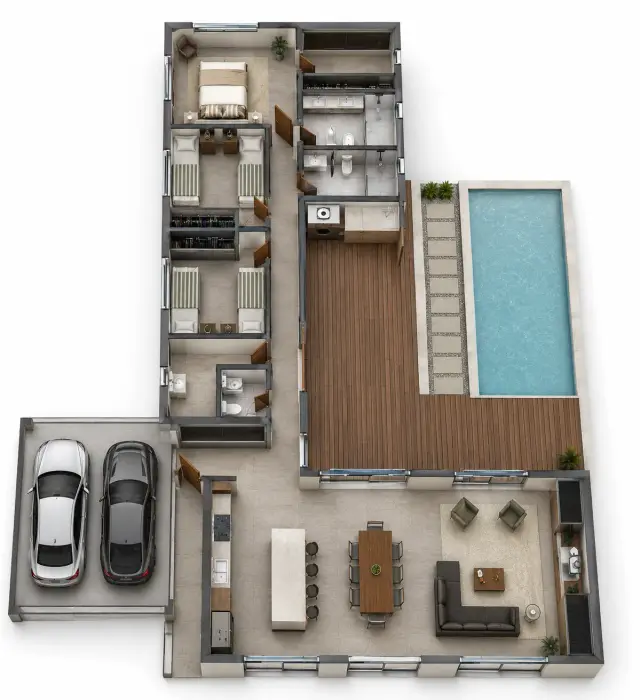 Plano de obra del proyecto 150p-h