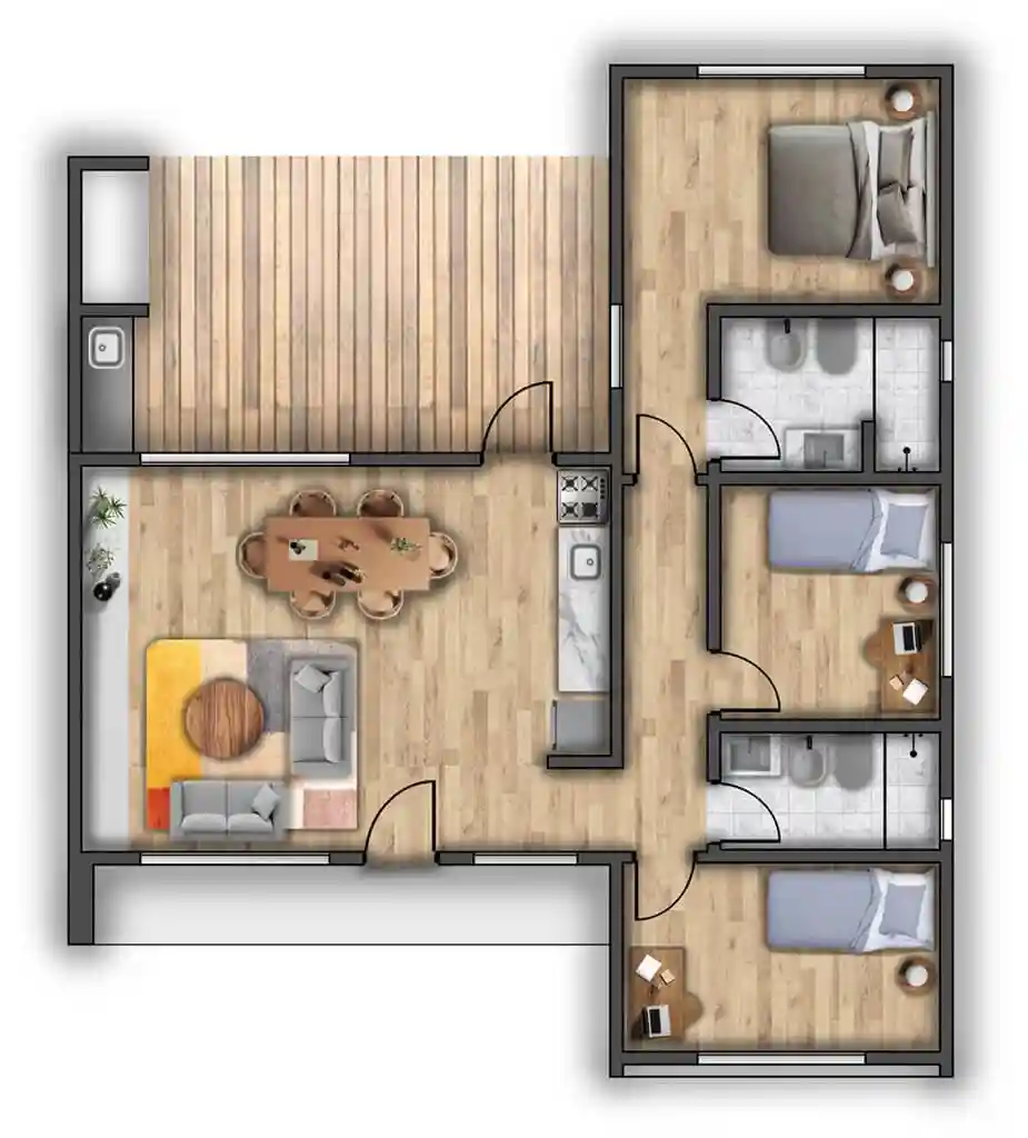 plano de obra del proyecto 80b-a