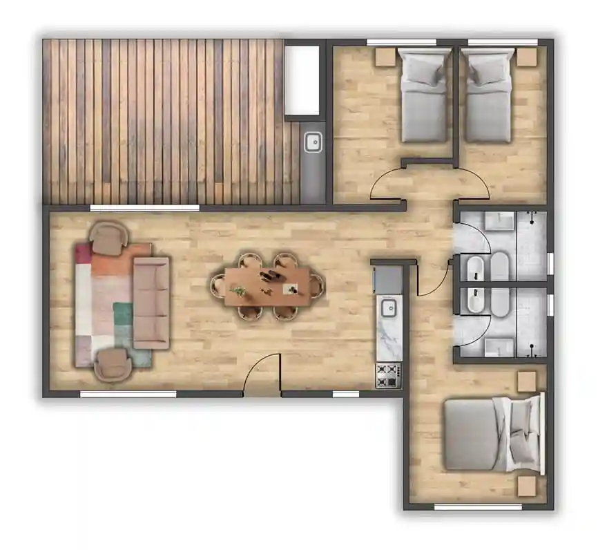 plano de obra del proyecto 80b-c