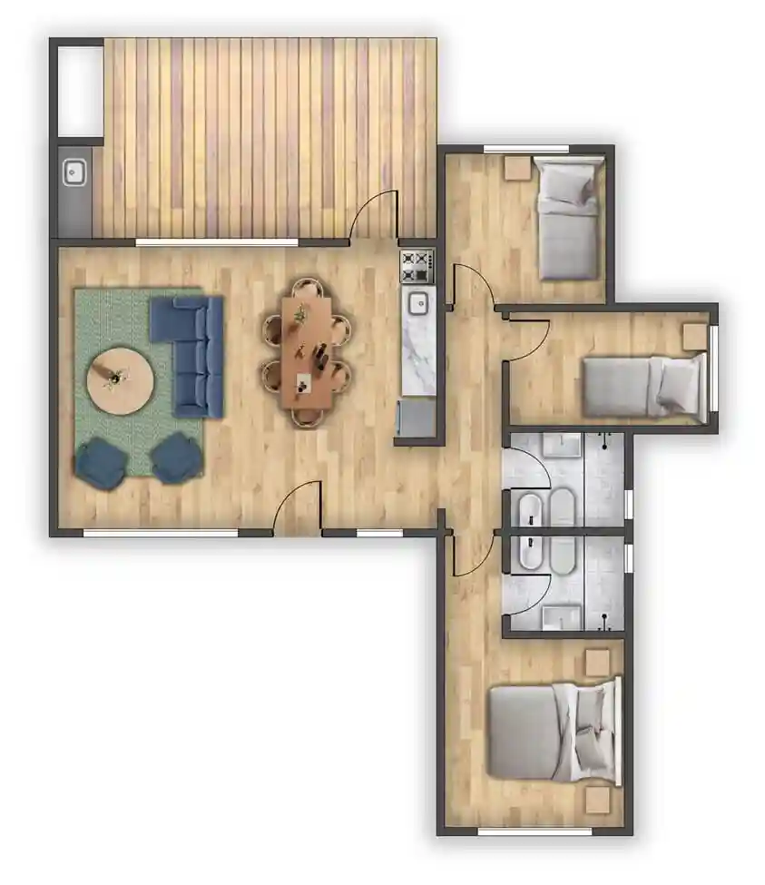 plano de obra del proyecto 80b-d