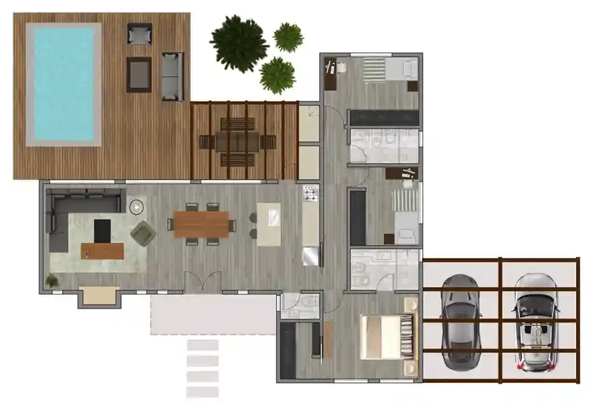 plano de obra del proyecto 100e-a