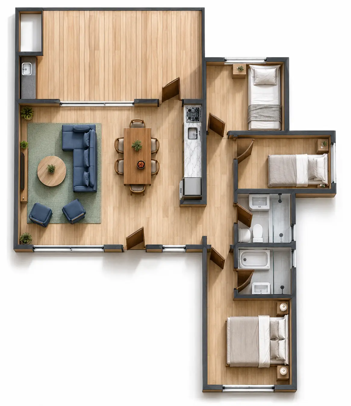 Plano de obra del proyecto 80b-g