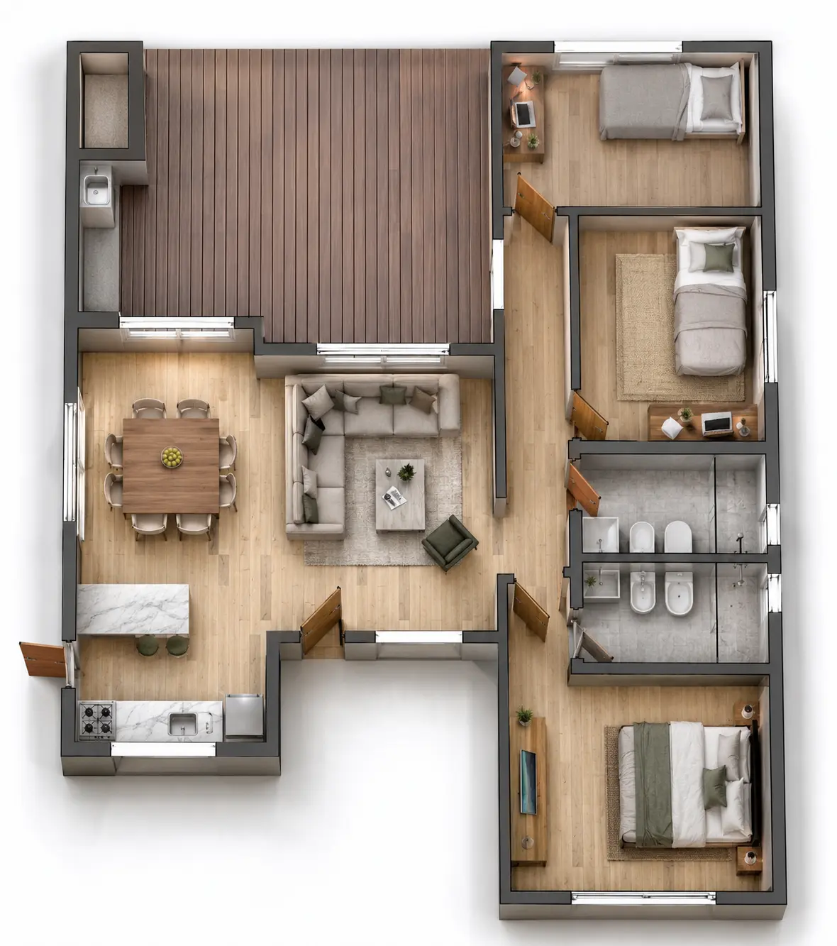 Plano de obra del proyecto 90b-c