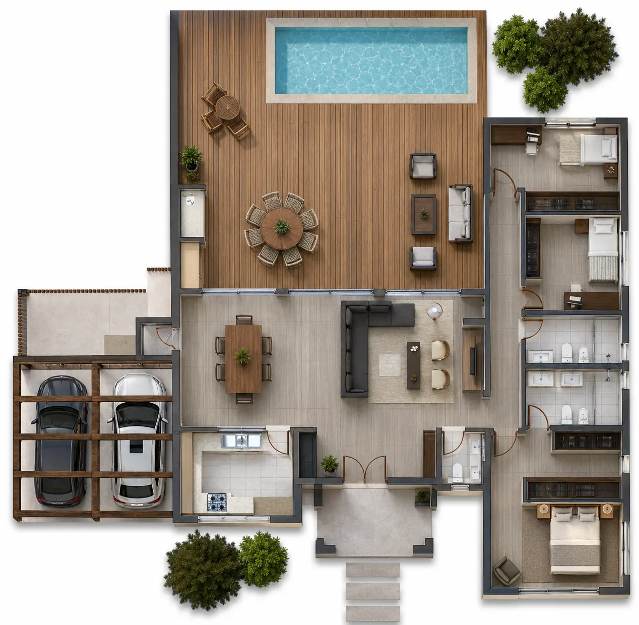 Plano de obra del proyecto 135p-a