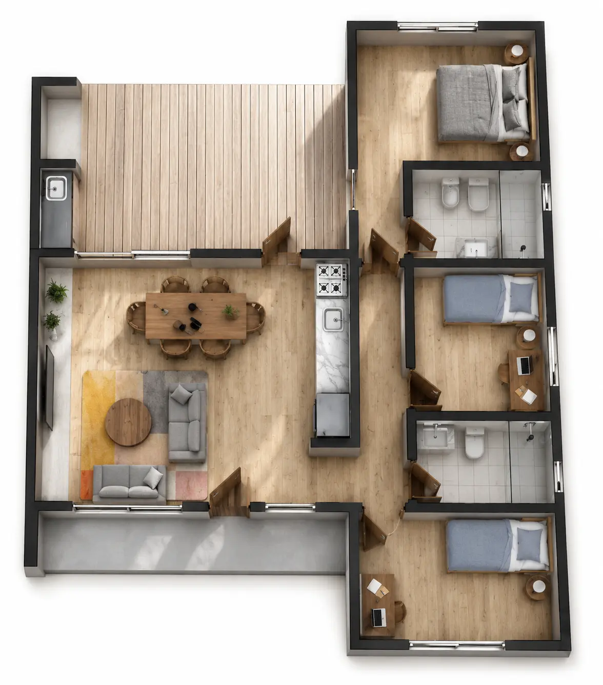 Plano de obra del proyecto 80p-a