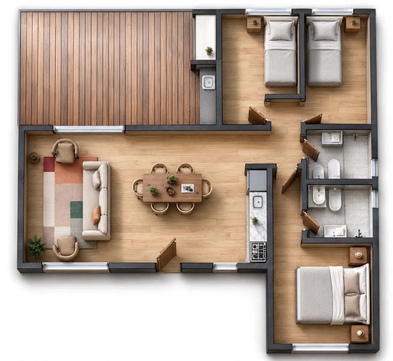 Plano de obra del proyecto 80p-c