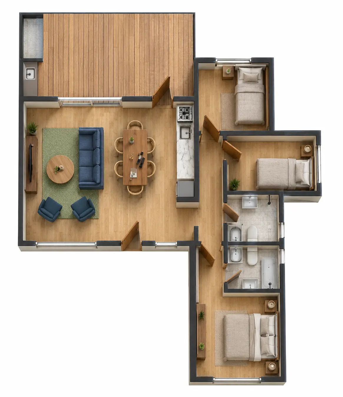 Plano de obra del proyecto 80p-d