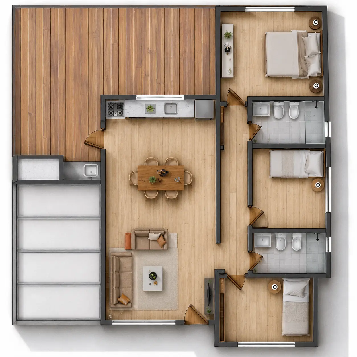 Plano de obra del proyecto 80p-e